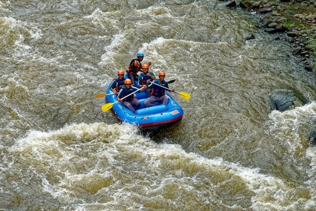 River rafting outdoor activity