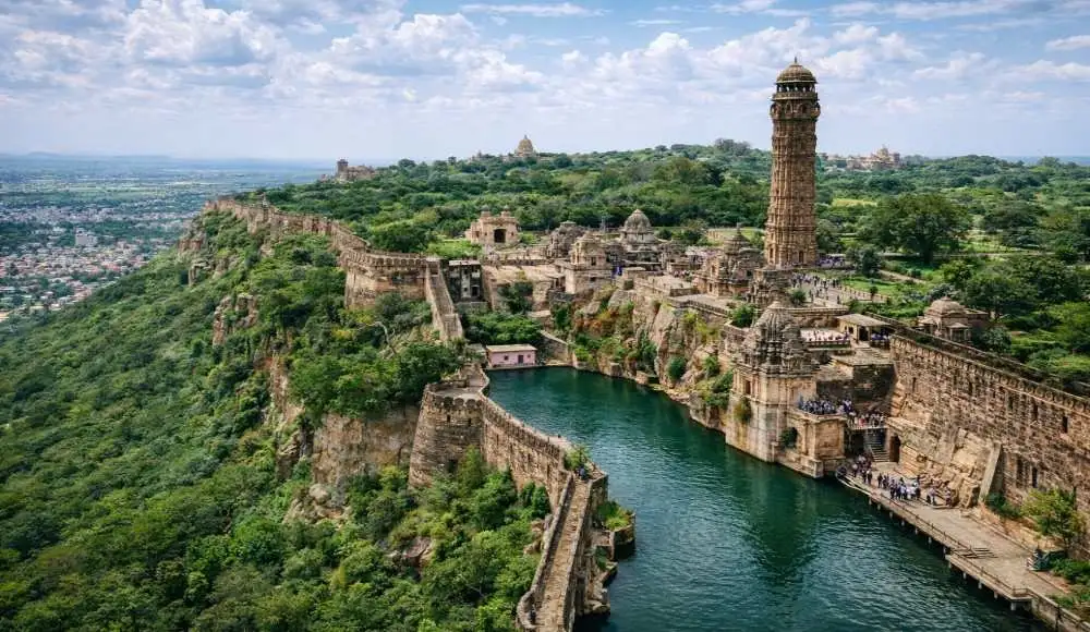 Chittorgarh Fort, one of the historic forts in Udaipur region, featuring Vijay Stambh