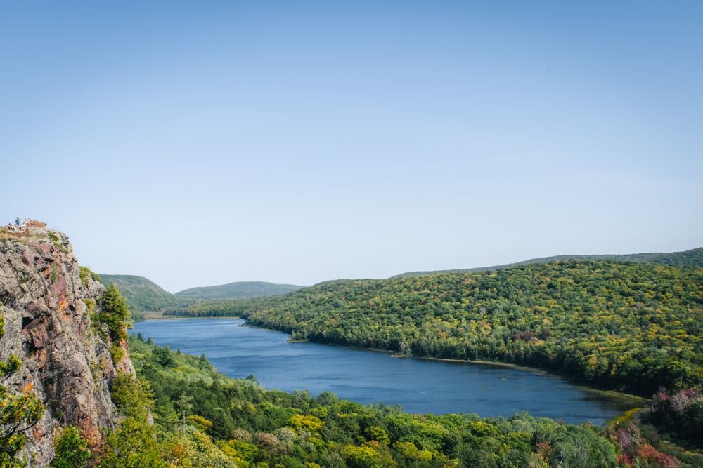 Scenic view of Acadia National Park landscape on Mount Desert Island, one of the best islands to visit in september
